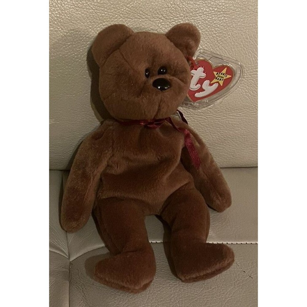 Ty Beanie Baby Teddy The Bear - Style 4050